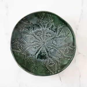 Emerald Imprinted Stone Plate |	Katie DeHeart