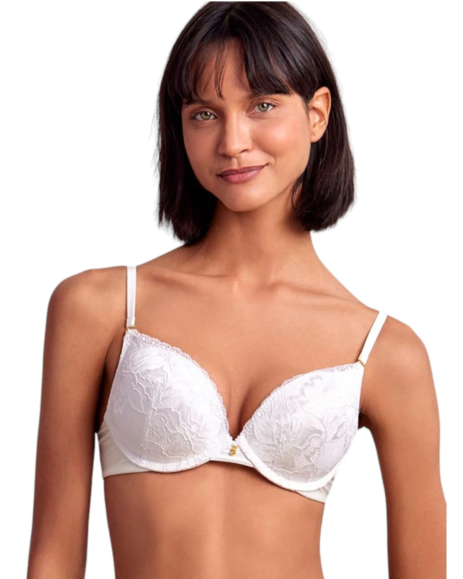 Extra Push Up Bra With Floral Lace