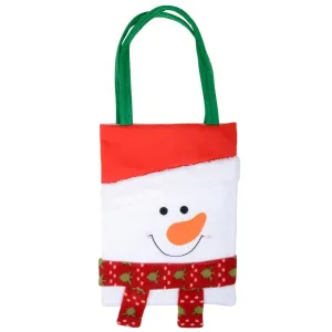 Fabric Frosty Snowman Character Christmas Xmas Gift Bag