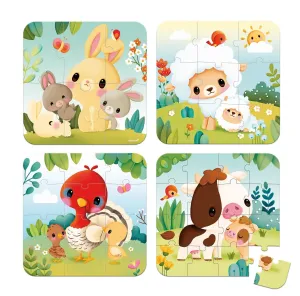 Farm Animals Progressive Puzzles