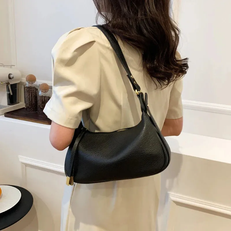 Faux Leather Phone Pocket Saddle Bag