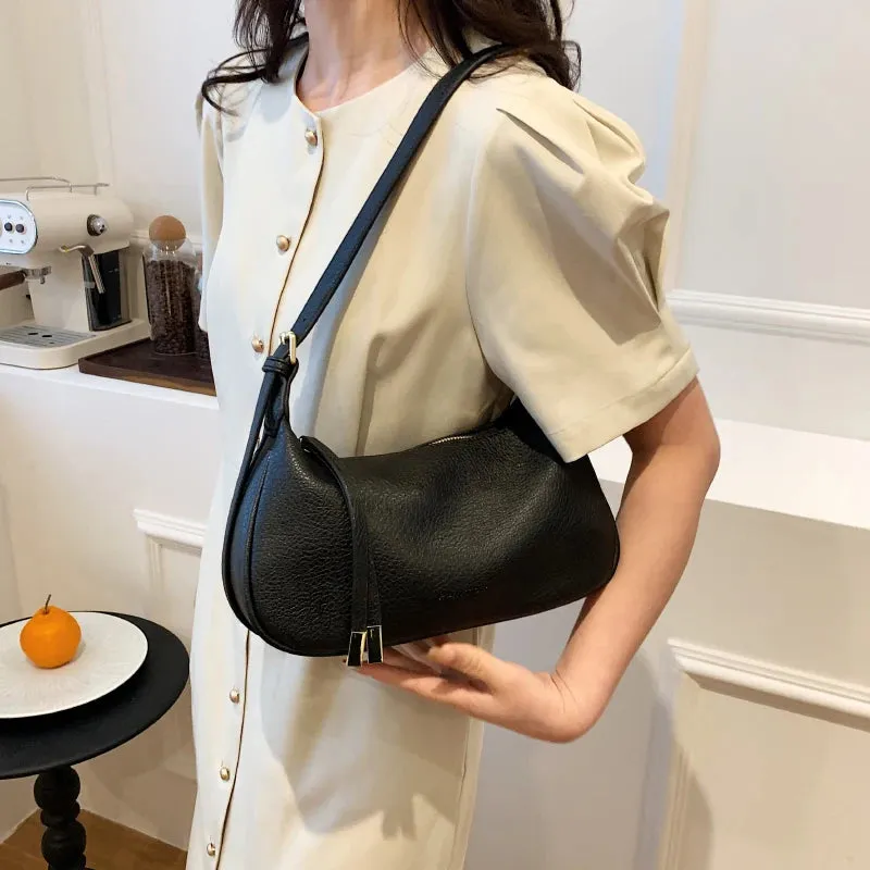 Faux Leather Phone Pocket Saddle Bag