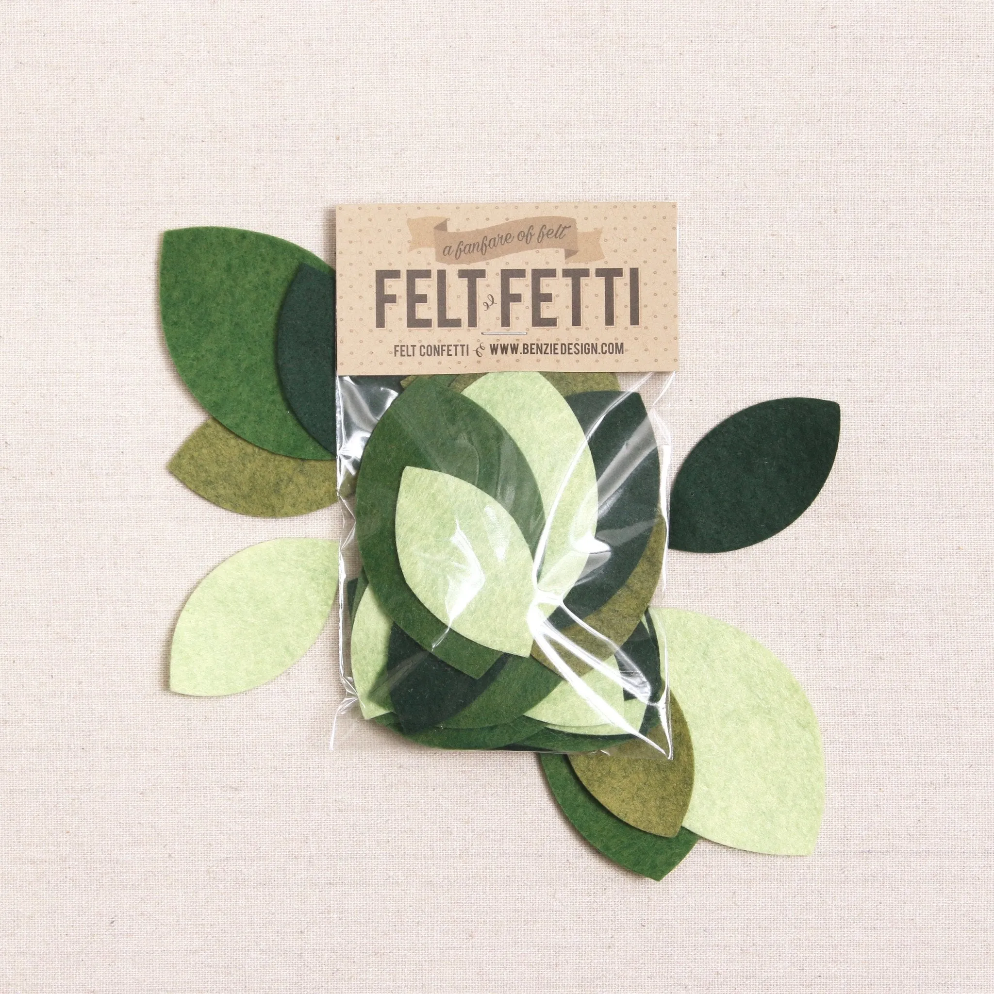 Felt-fetti Magnolia Leaf, die cut shapes