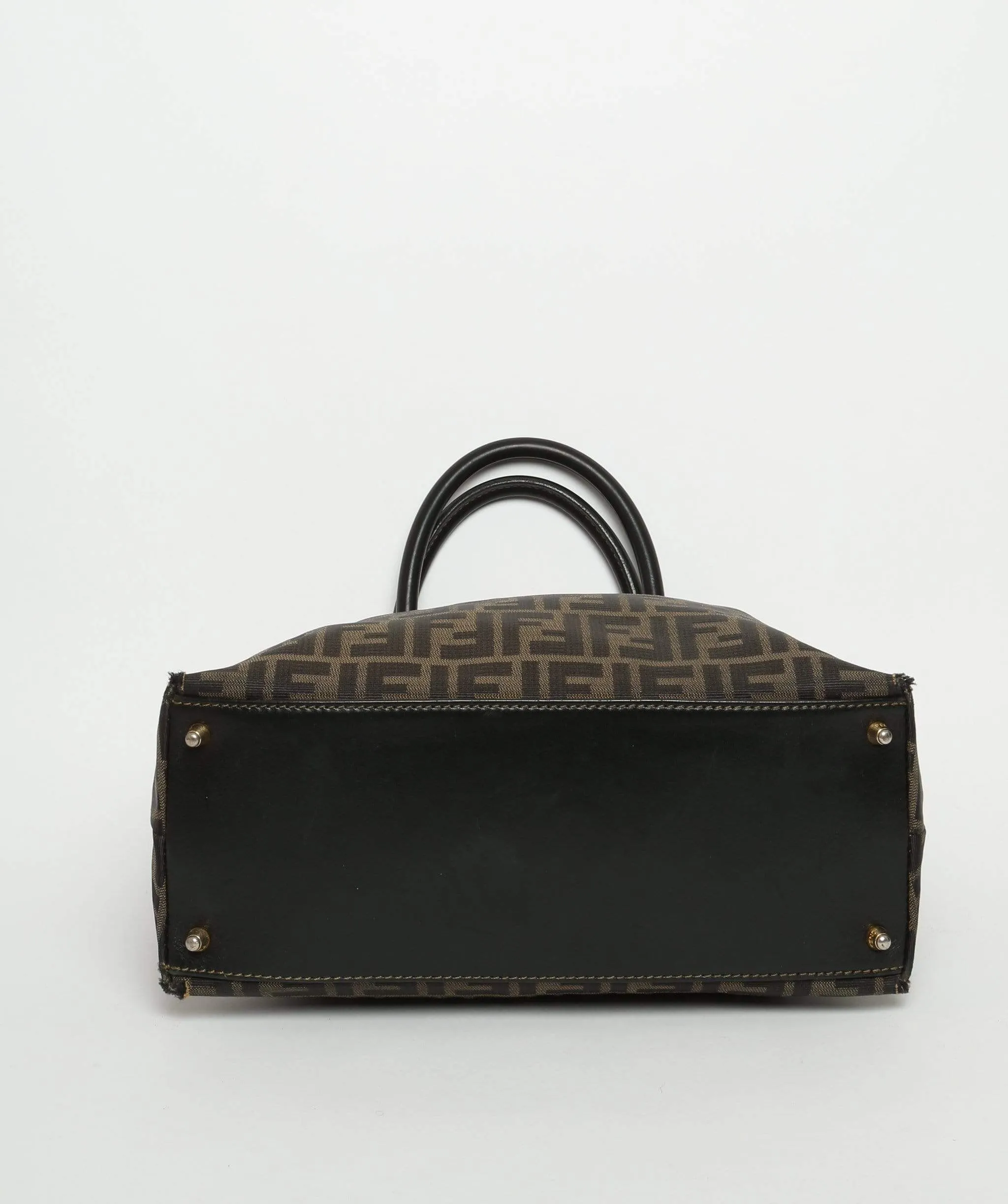 Fendi Vintage Zucca Top Handle Crossbody Bag