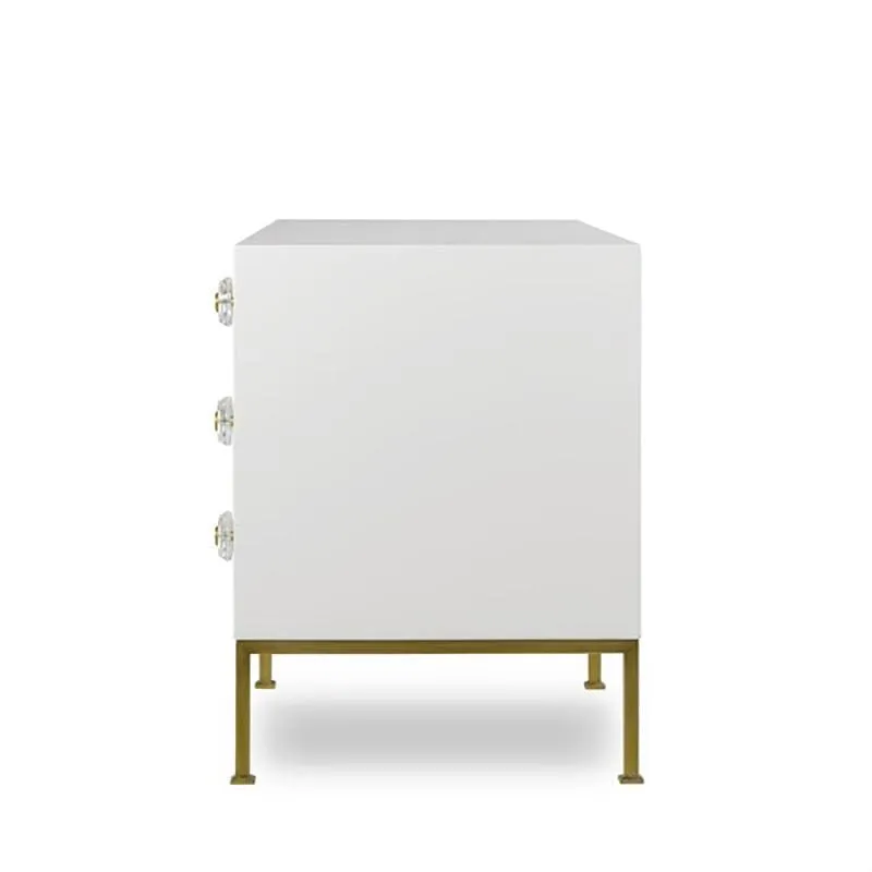 Formal 6 Drawer Dresser - Eloquent White Lacquer