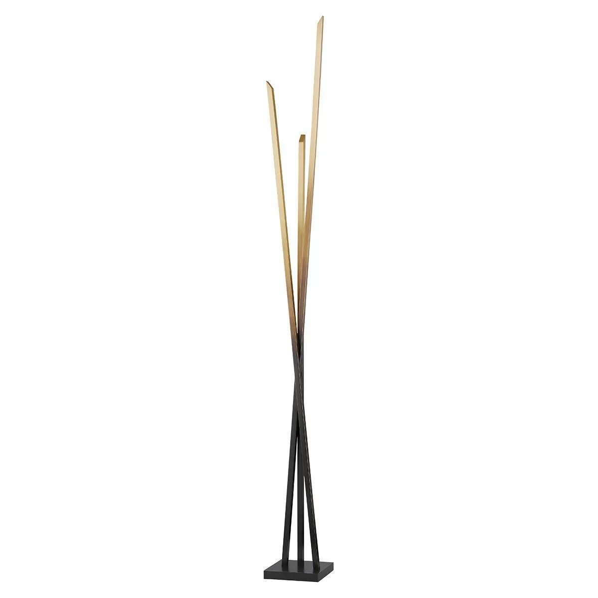 Gansevoort LED Floor Lamp Gradient Brass Finish