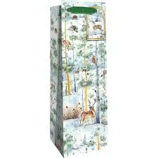 Gift Bag Bottle - Snowy Woodland