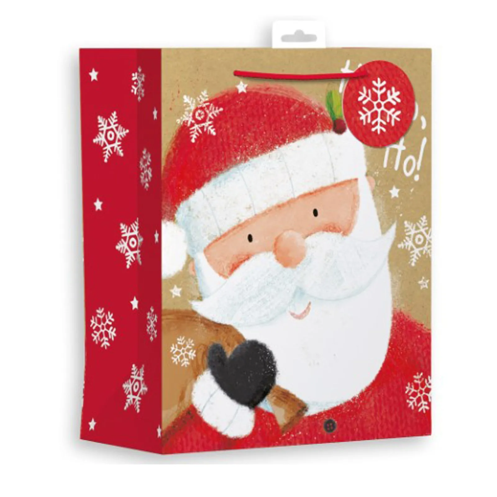 Giftmaker Santa Snowflake Christmas Gift Bag