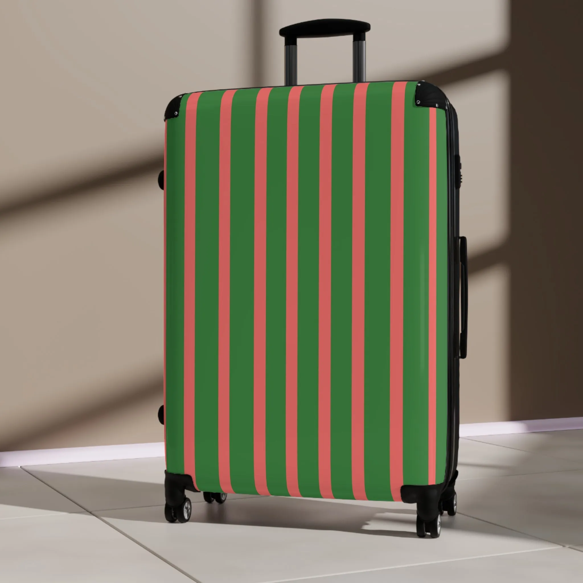 Green & Pink Traveler Suitcase