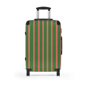 Green & Pink Traveler Suitcase