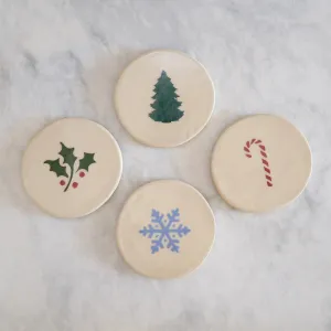 Handcrafted Nantucket Noel Coasters by Emily Johnson