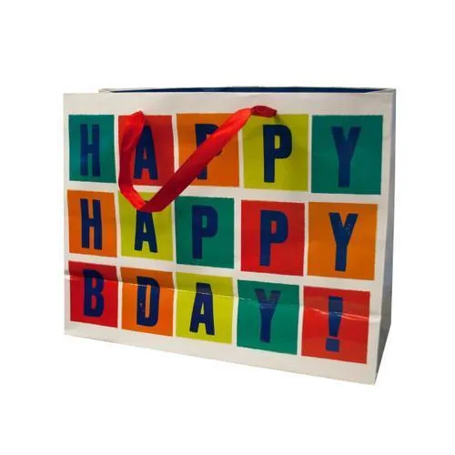 Happy Birthday Gift Bag ( Case of 18 )