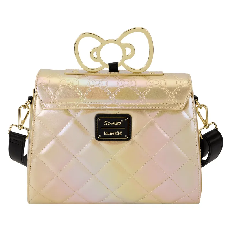 Hello Kitty 50th Anniversary Metallic Gold Crossbody Bag