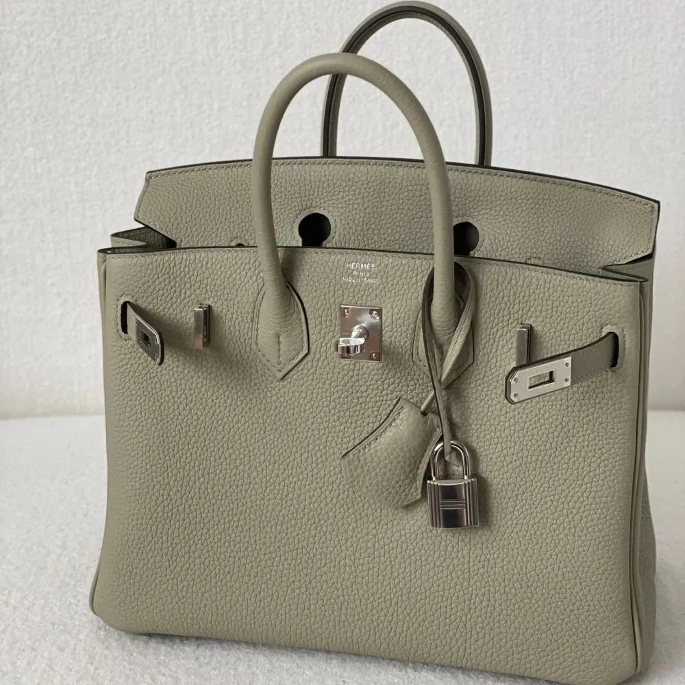 Hermès Birkin 25 Sauge Togo Palladium Hardware PHW