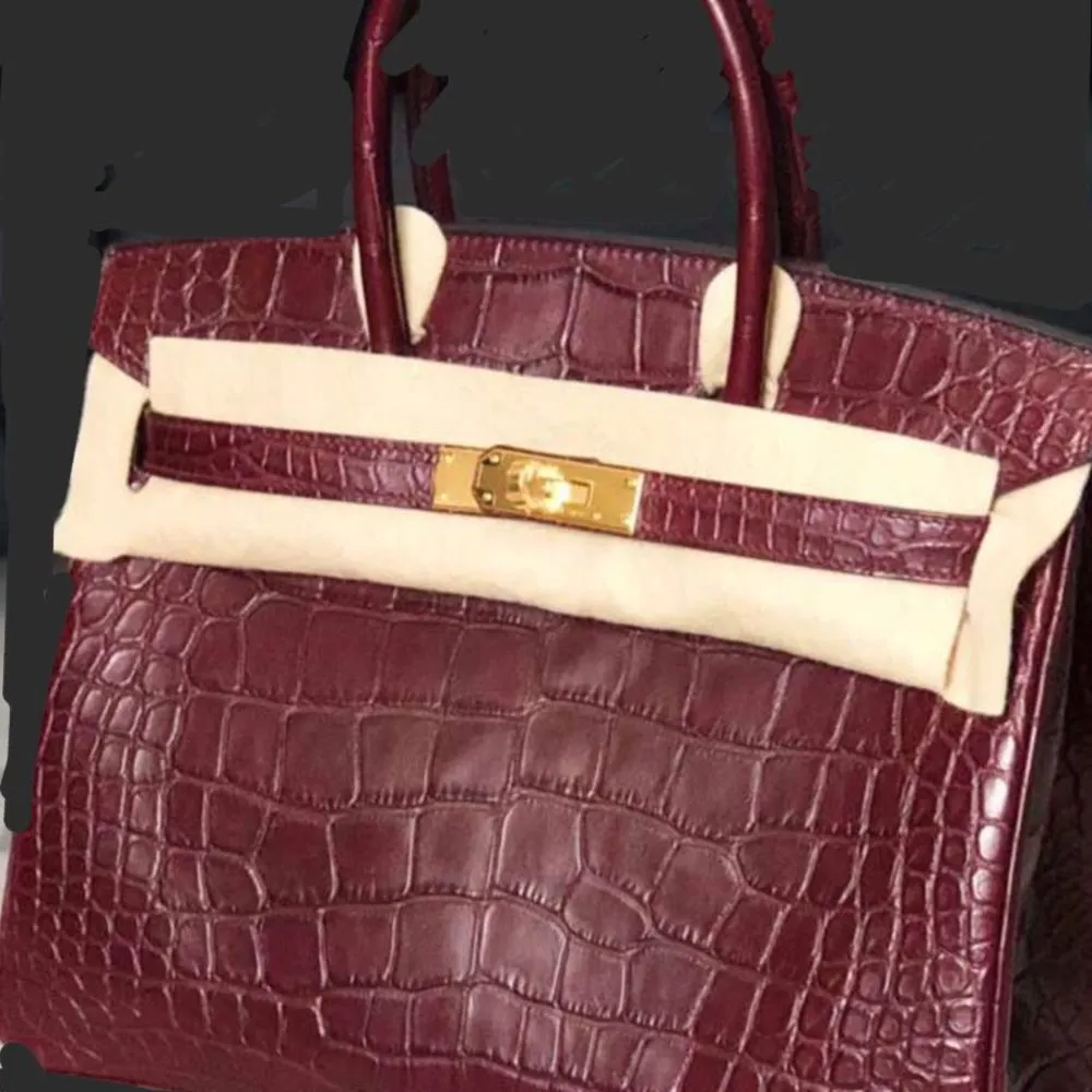 Hermès Birkin 30 Bordeaux Alligator Mississippi Matte Gold Hardware GHW