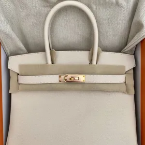 Hermès Birkin 30 Craie Epsom Gold Hardware GHW