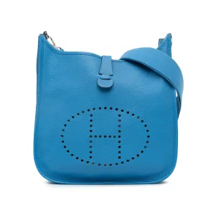 Hermès Clemence Evelyne III GM Blue