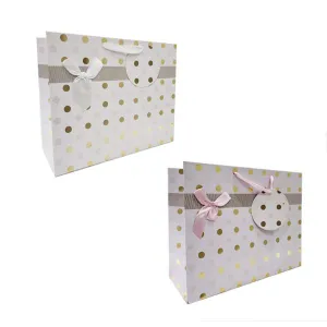 Horizontal Gift Bag With Bow - 32cm x 26cm x 10cm