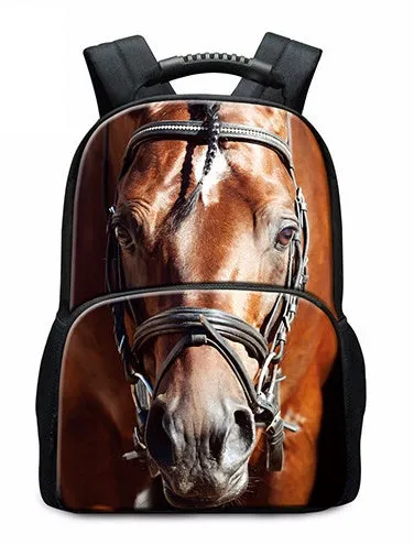 Horse Printed Backpack