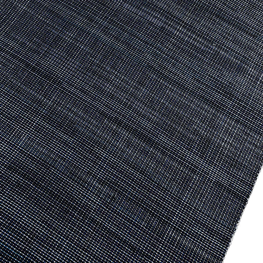 Indigos/Blacks Grid-Weave Melange, Kimono Wool from Japan By the Yard #240