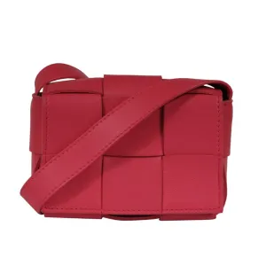 Intrecciato Extra Mini Cassette Crossbody Bag Bon Pink