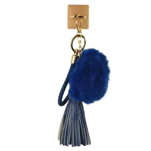 iOrigin Ring Grip/ Kick Stand   Furry Ball with Faux Leather Bracelet Key Chain for Mobile Phones & Tablets