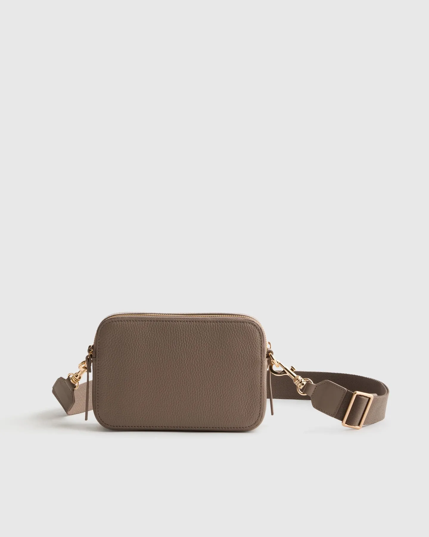 Italian Leather Double Zip Crossbody