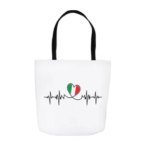 Italian Lifeline Tote Bag - White