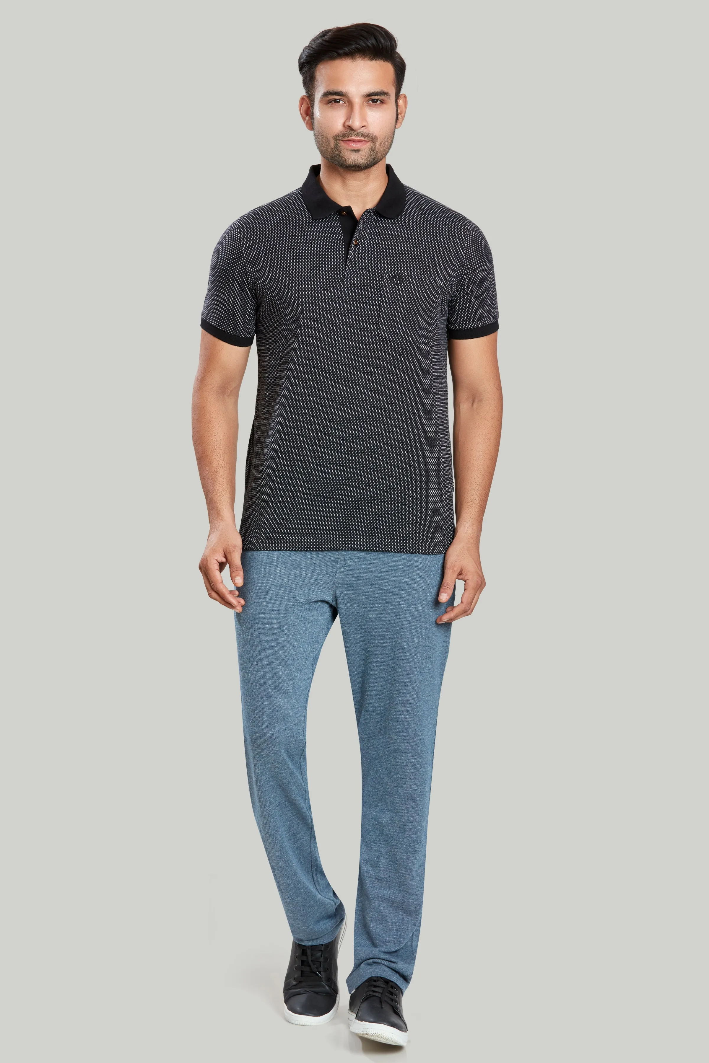 Jacquard Texture Polo