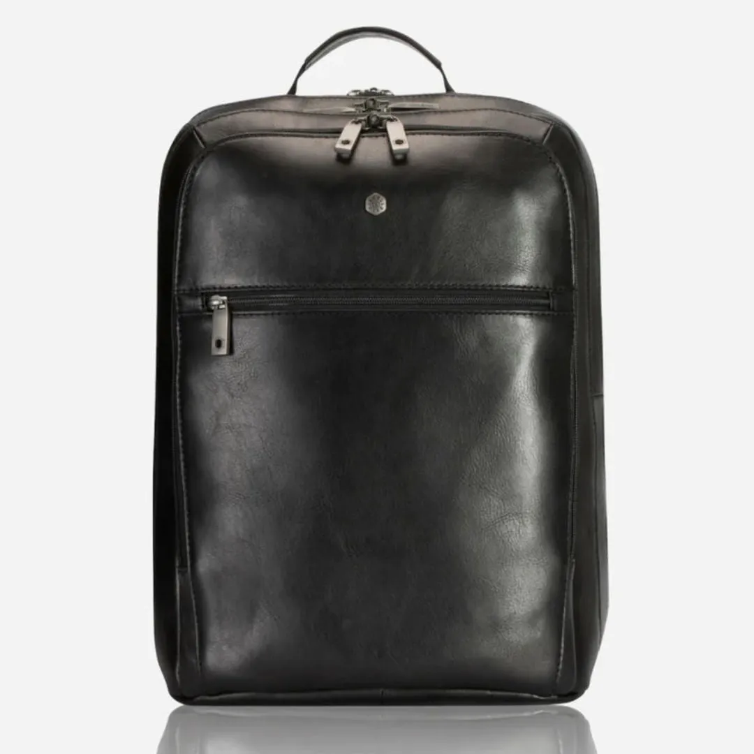 Jekyll | Montana Leather Laptop Bag | Black