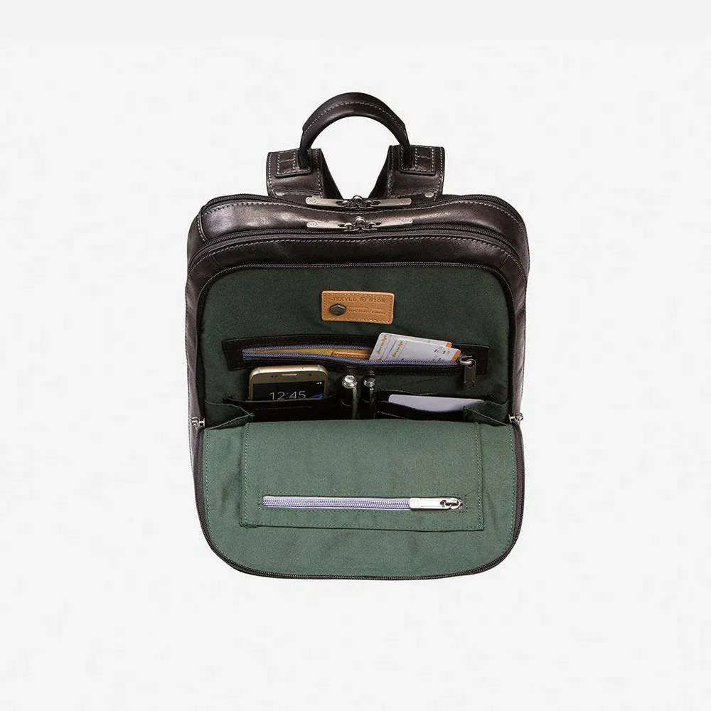 Jekyll | Montana Leather Laptop Bag | Black