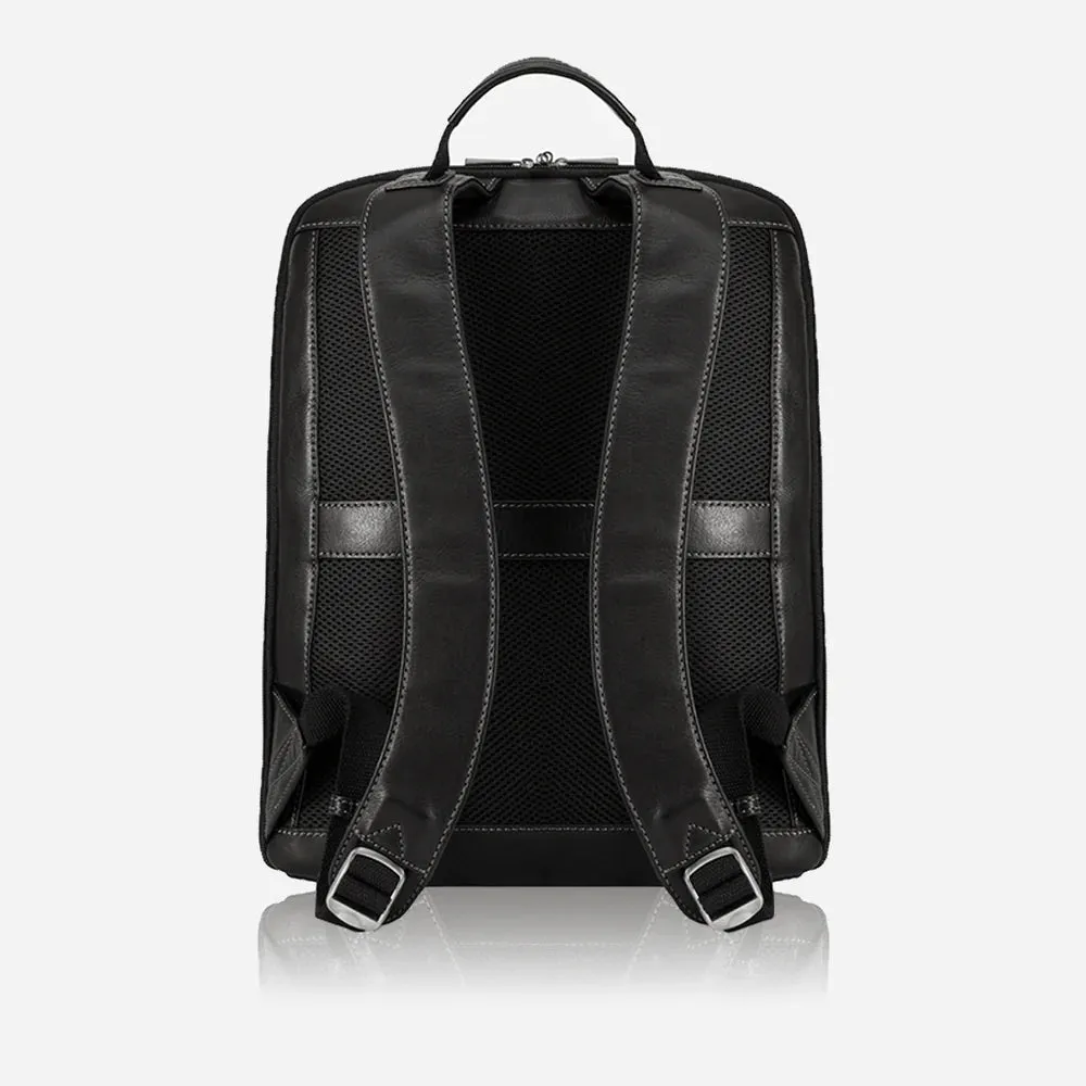 Jekyll | Montana Leather Laptop Bag | Black