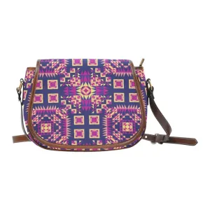 Kaleidoscope Bleu Saddle Bag/Small