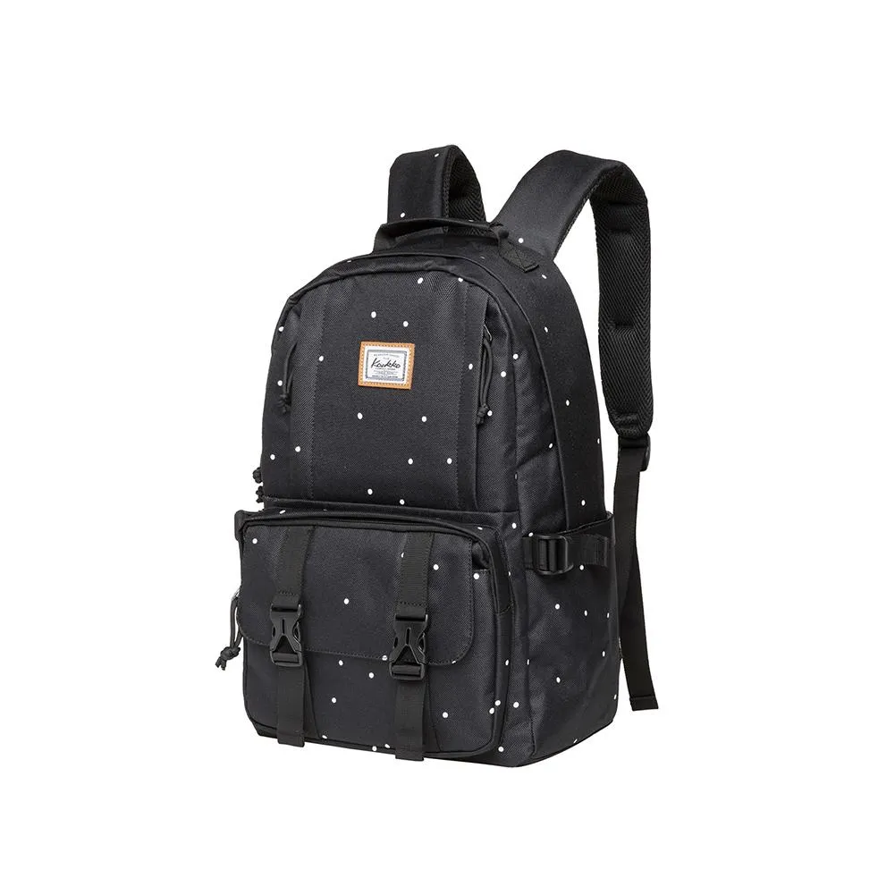 KAUKKO Backpack for School,  KS21 ( Black / 18.4L )