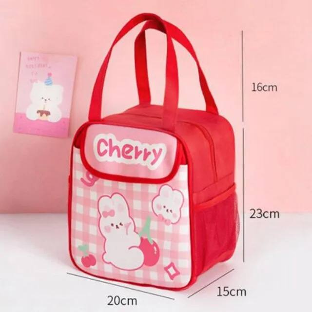 Kawaii Pink Bear Lunch Bag Collection | NEW