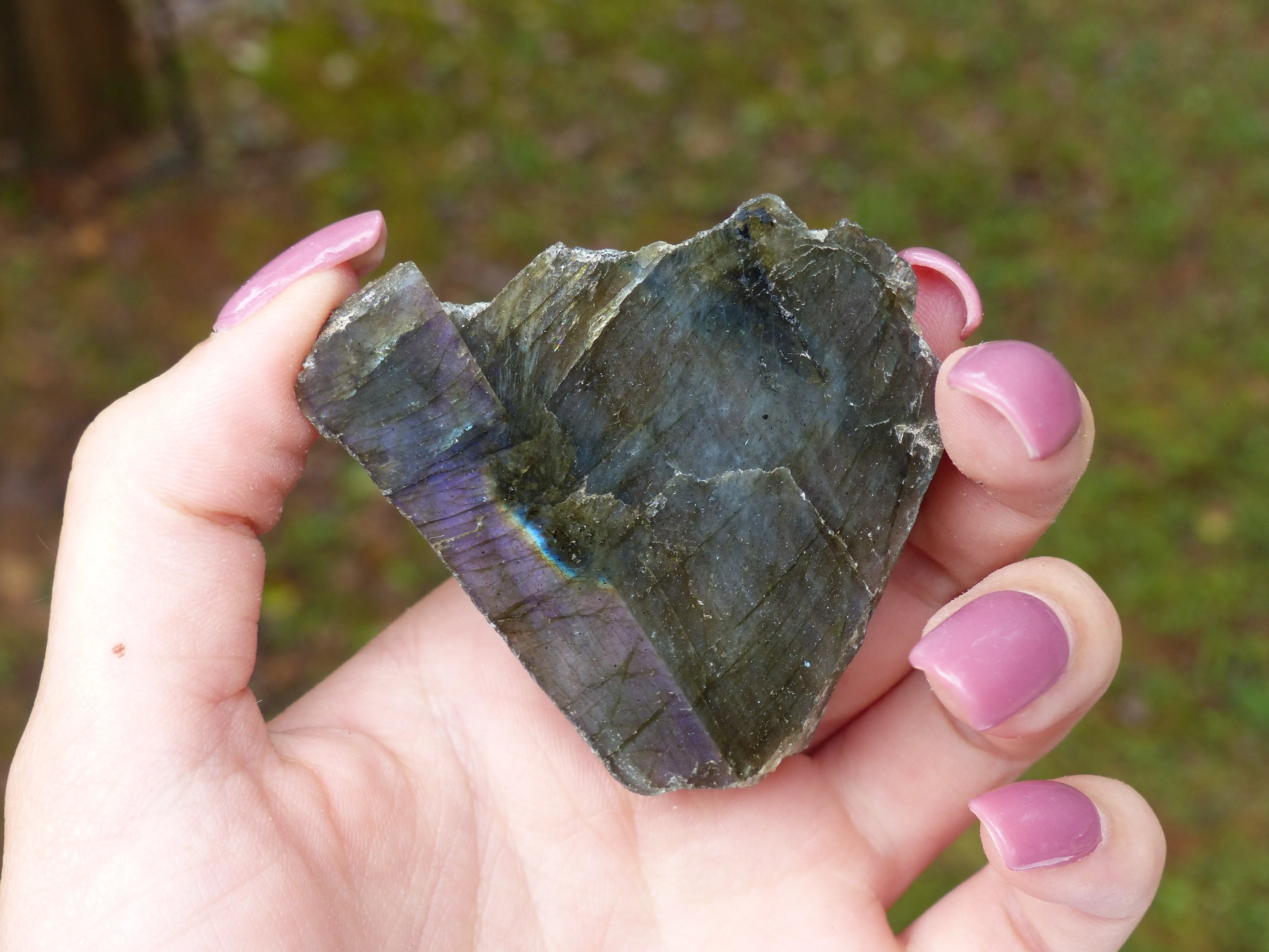 Labradorite Slab, Unique Icy Labradorite (#8)