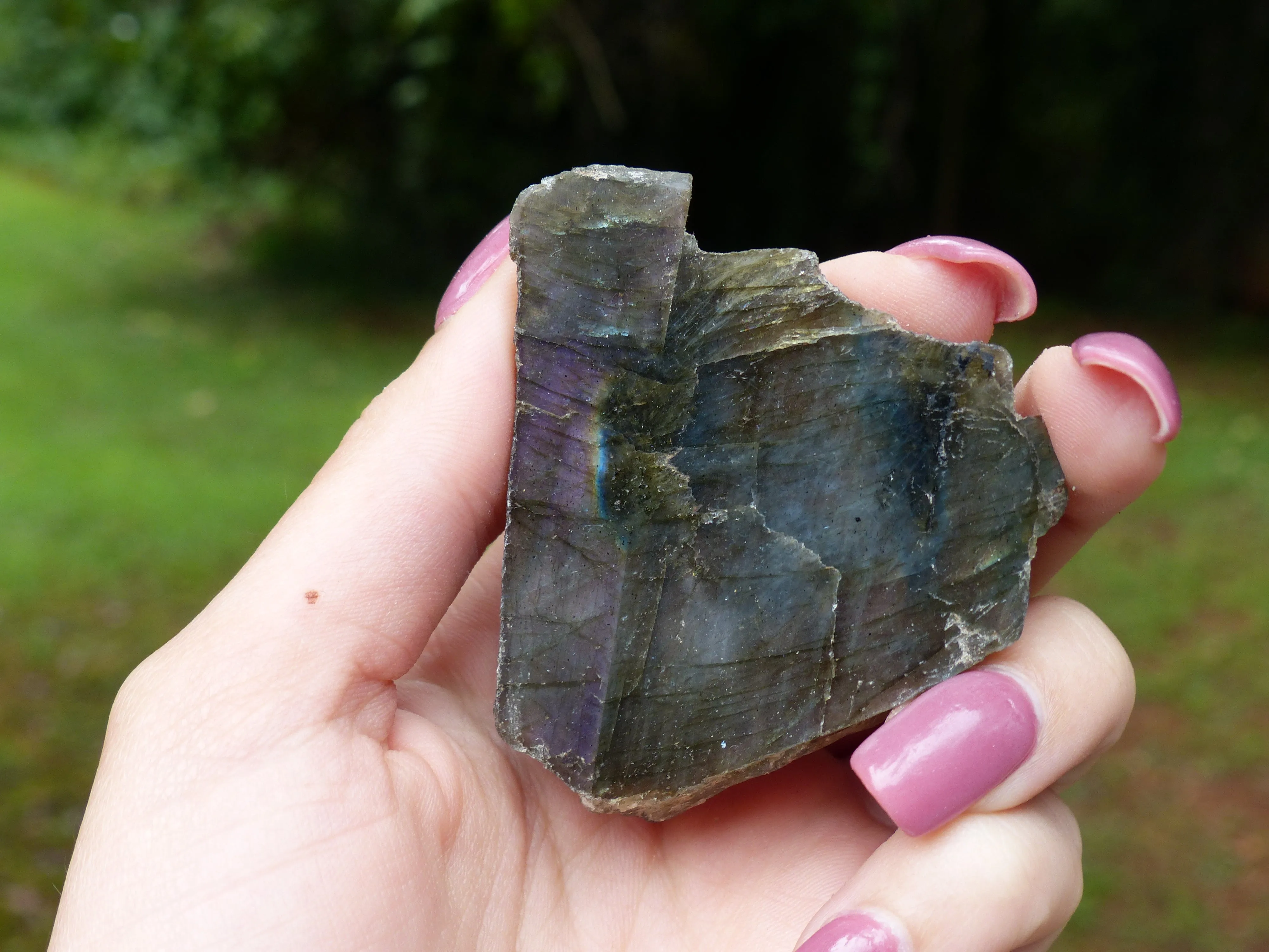 Labradorite Slab, Unique Icy Labradorite (#8)