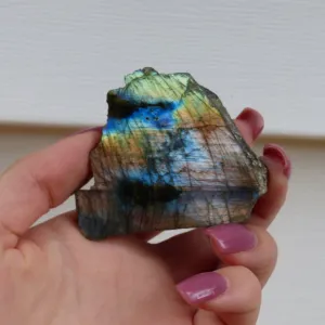 Labradorite Slab, Unique Icy Labradorite (#8)