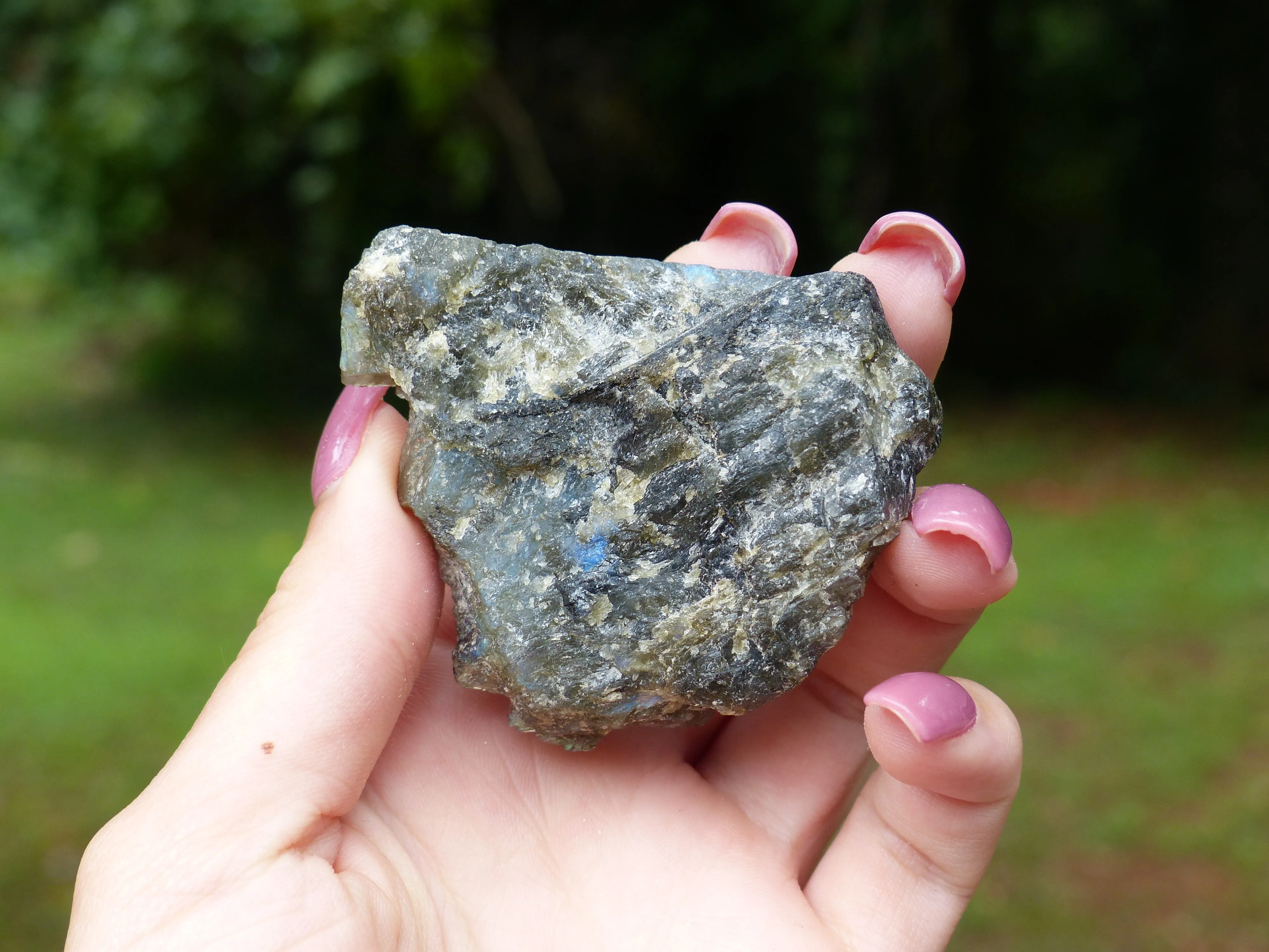 Labradorite Slab, Unique Icy Labradorite (#8)