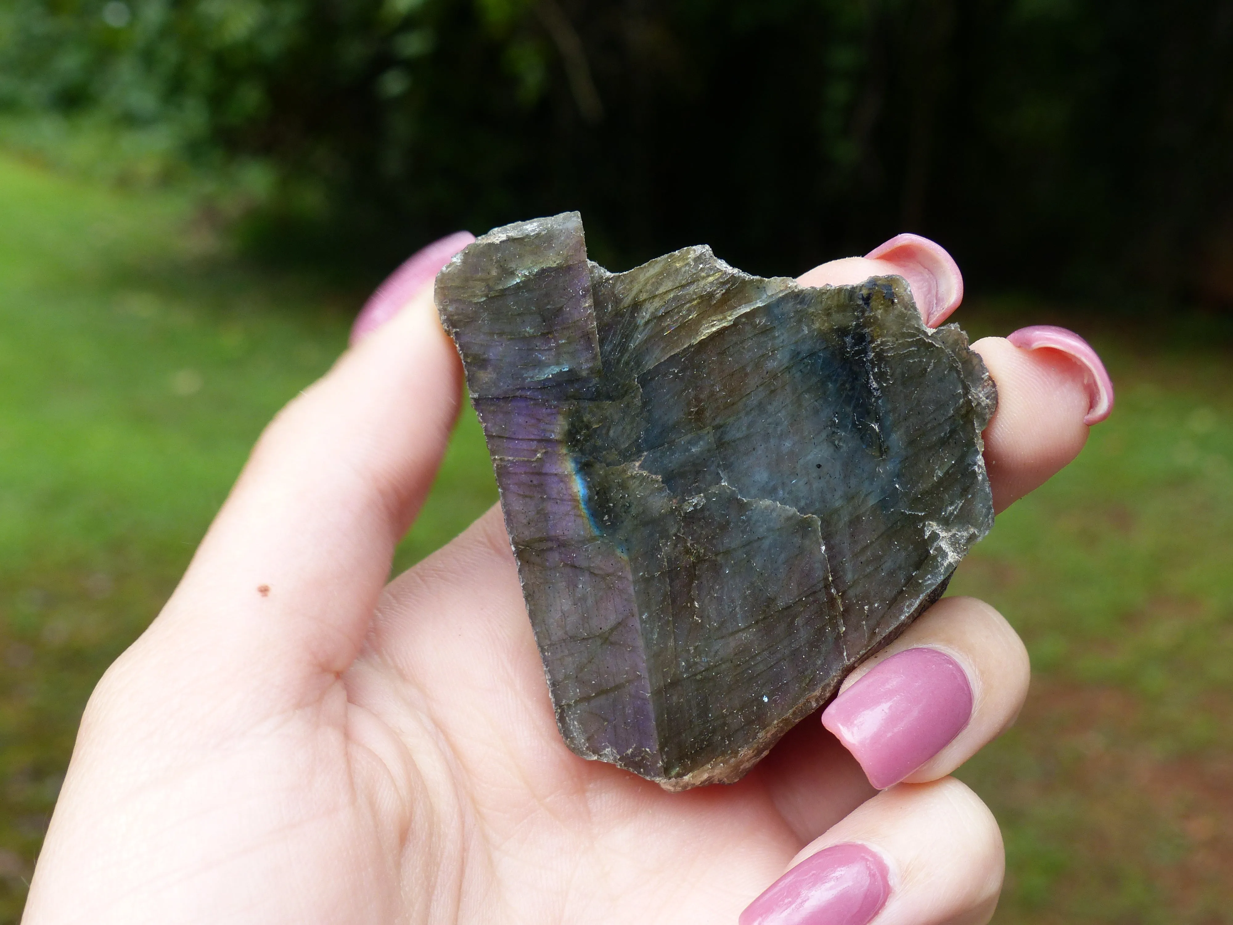 Labradorite Slab, Unique Icy Labradorite (#8)