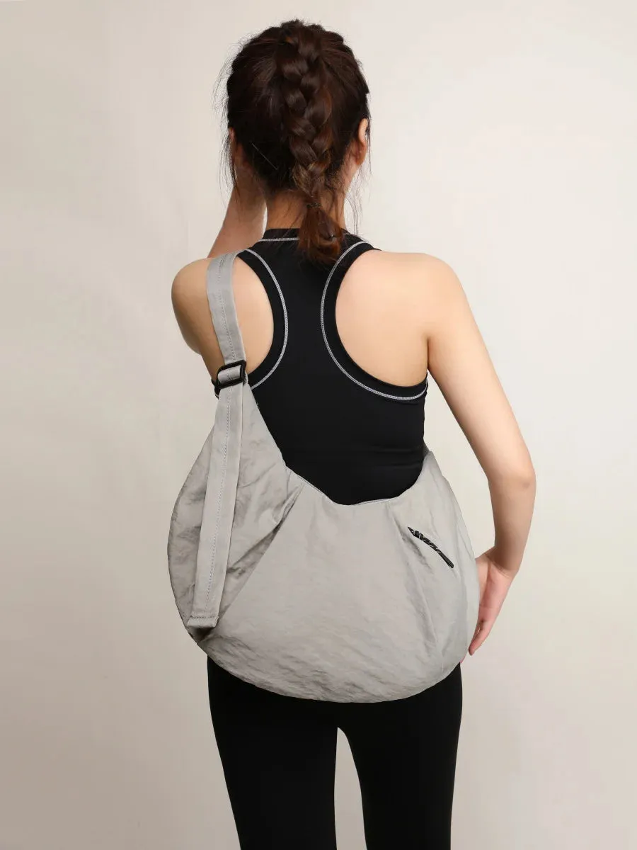 Large capacity crossbody bag nylon dumpling bag