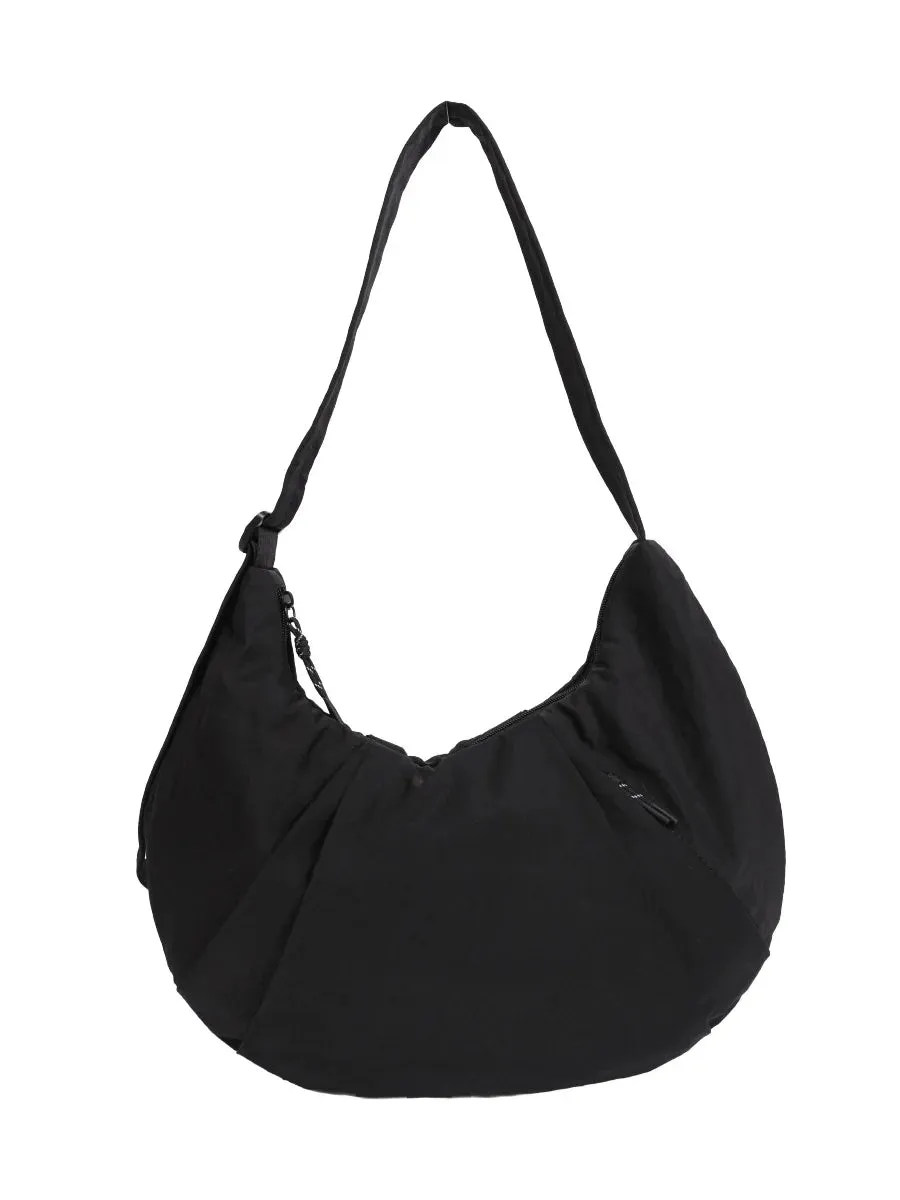 Large capacity crossbody bag nylon dumpling bag