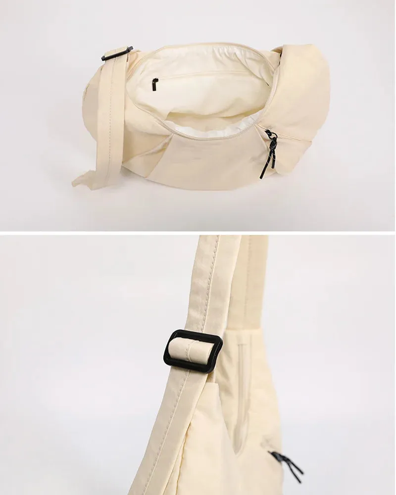 Large capacity crossbody bag nylon dumpling bag