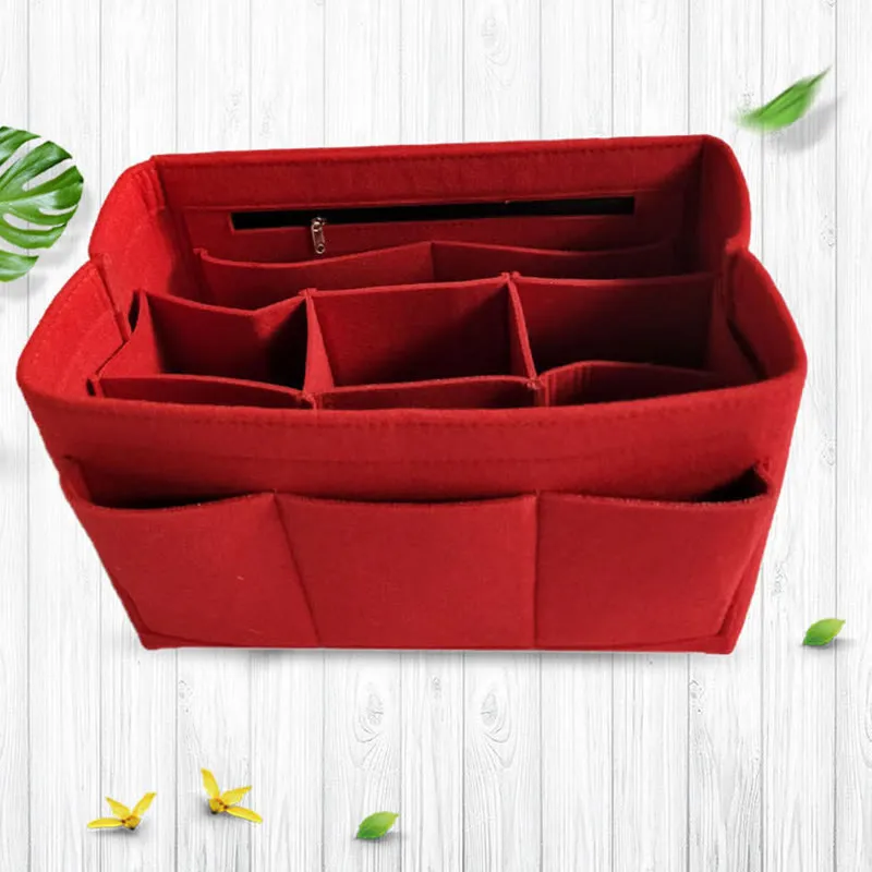 Large Capacity Household Storage Bag Multi Compartment Felt Bag