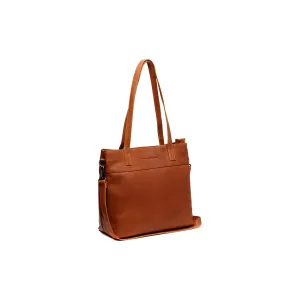 Leather Shopper Cognac Nola