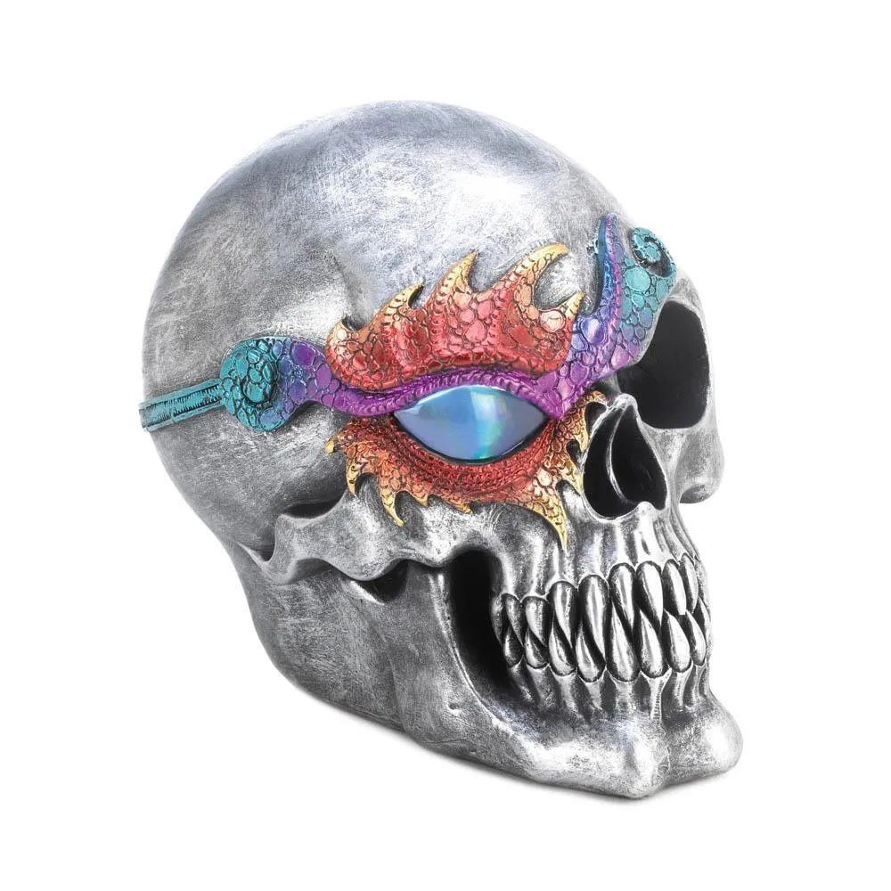 LED Fantasy Skull Figurine