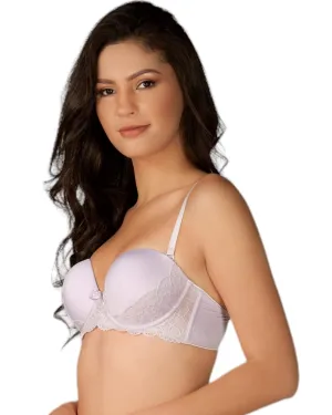 Lilac Strapless Push Up Bra