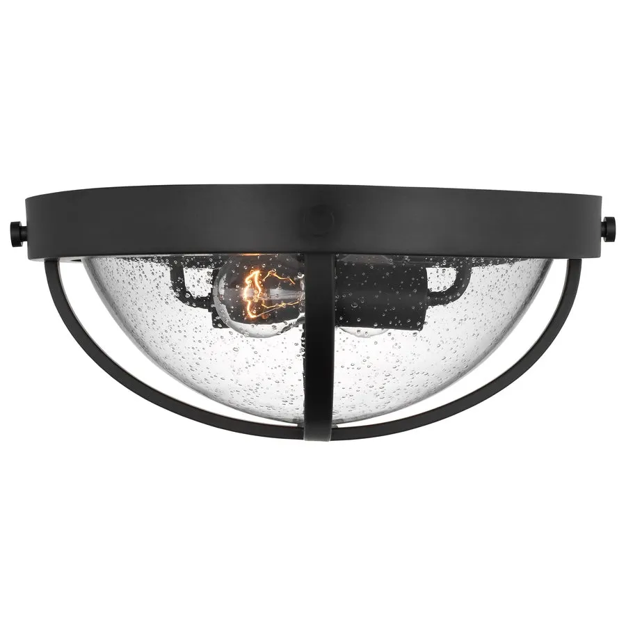 LINCOLN 2 LIGHT LG FLUSH MATTE BLACK