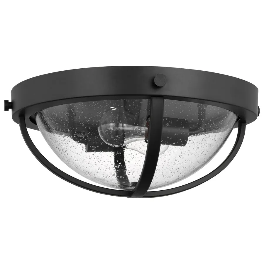 LINCOLN 2 LIGHT LG FLUSH MATTE BLACK