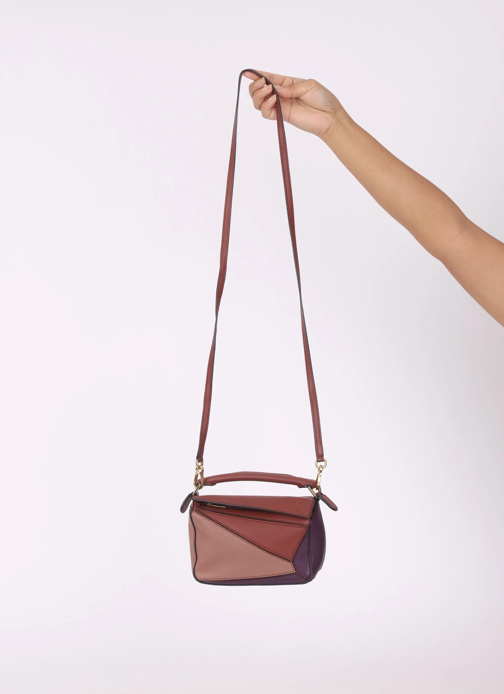 Loewe Tri-color Mini Puzzle Bag